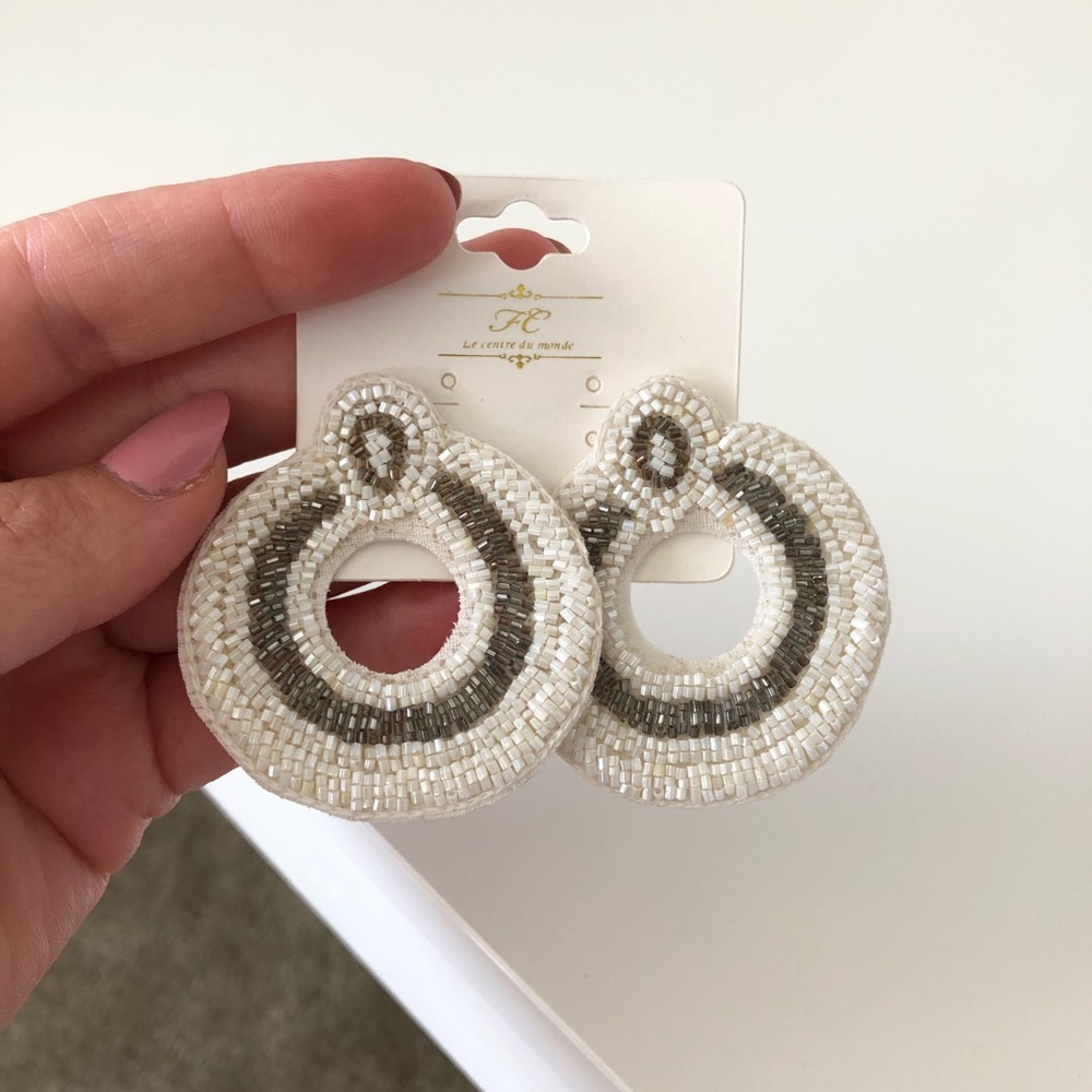 Sequin Statement Earrings - Vici Collection - image 2